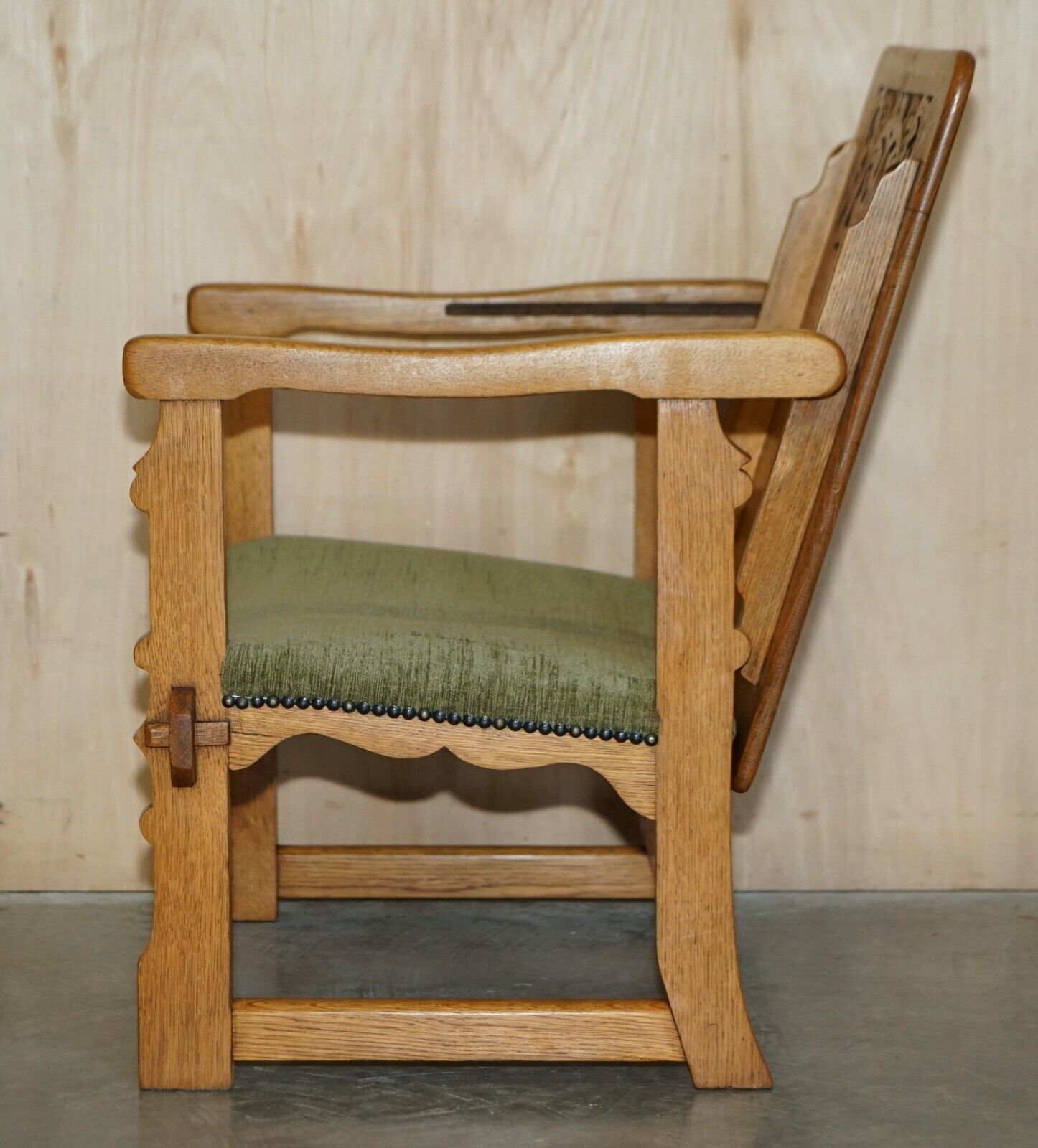 Antique Carved Oak 1890 Attributed To Gillows Metamorphic Library Armchair Table photo vintage