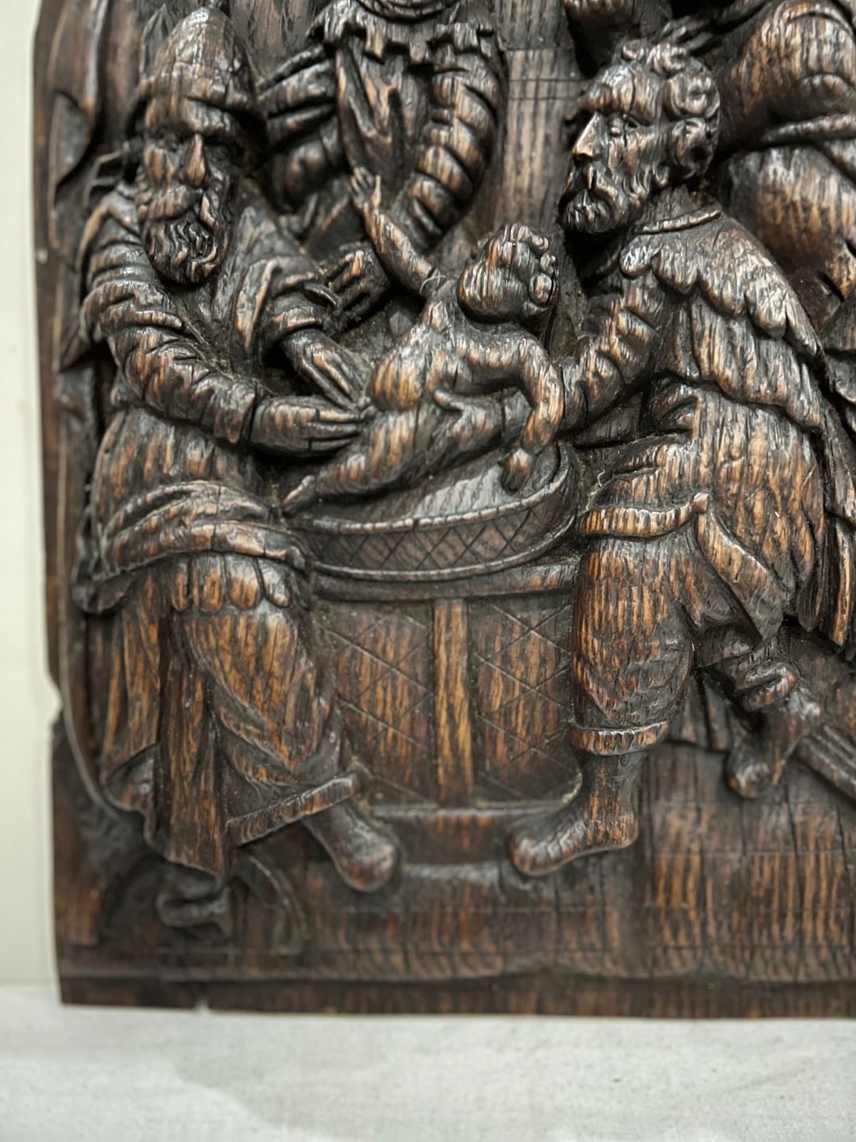 Carved Panel Of The Circumcision Of Christ C1580 1610 photo for sale