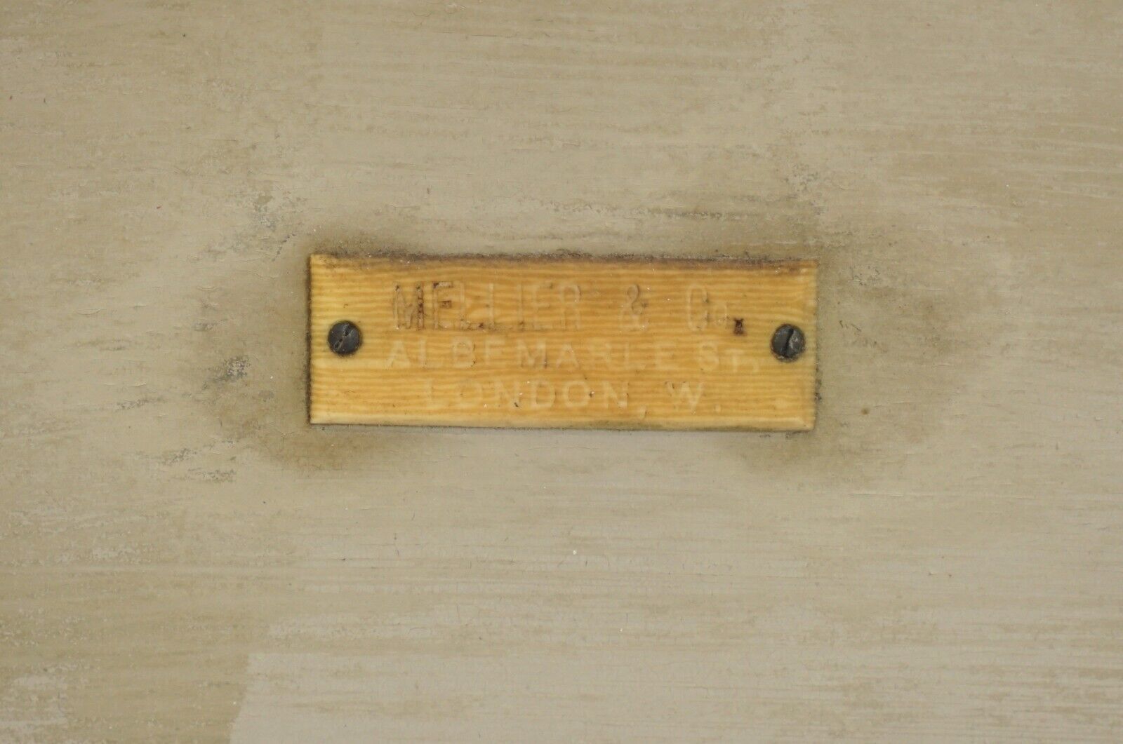 Antique Stamped Mellier & Co Anglo French Shabby Chic Dressing Table Part Set photo furniture