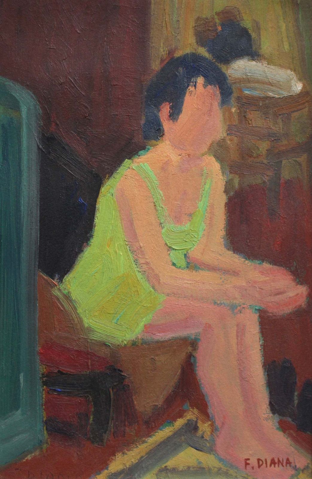 Seated Woman By François Diana (Circa 1970s) photo furniture