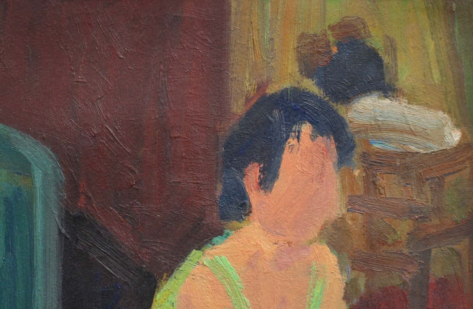 Seated Woman By François Diana (Circa 1970s) photo Art