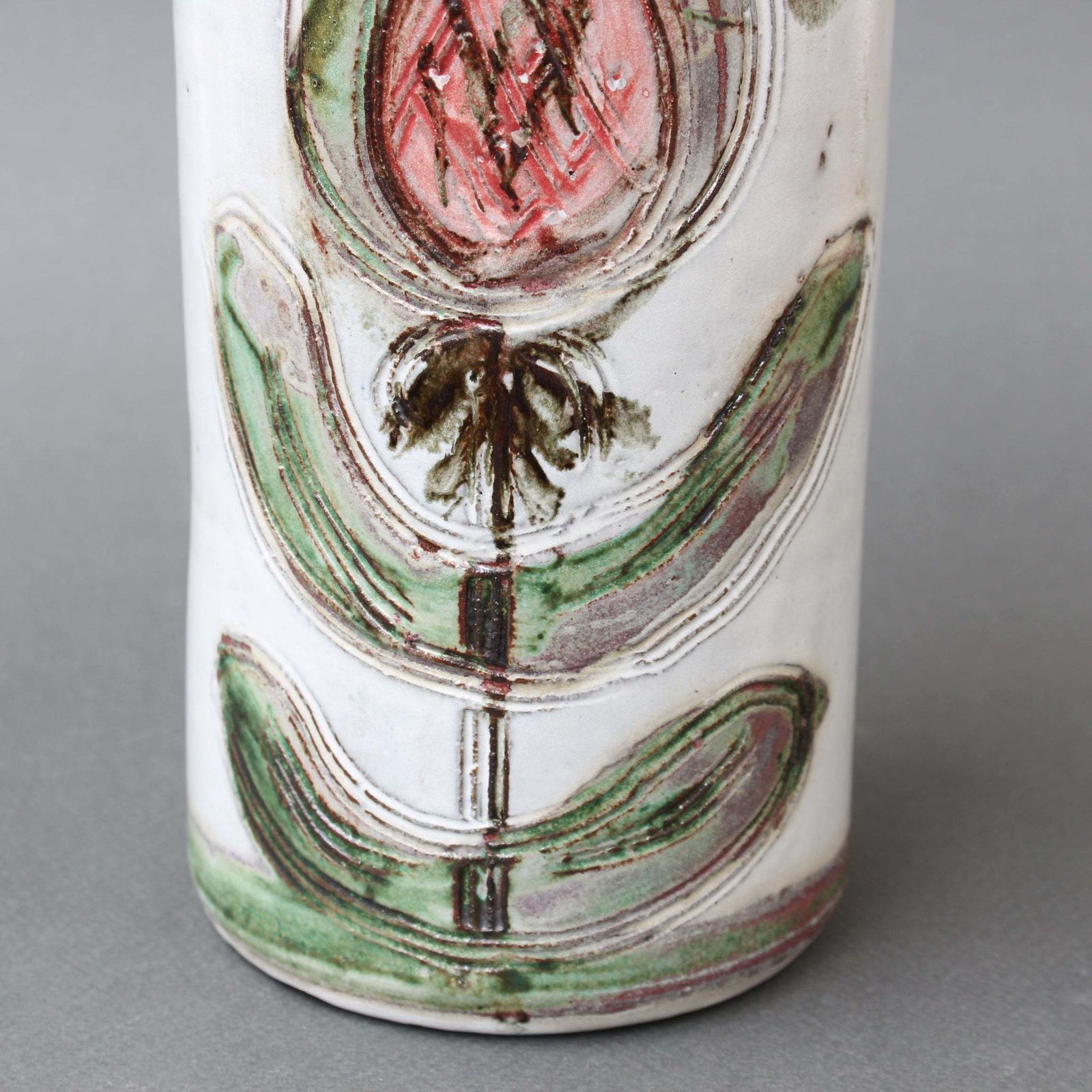 Mid Century French Decorative Vase By Albert Thiry (Circa 1960s) photo vintage