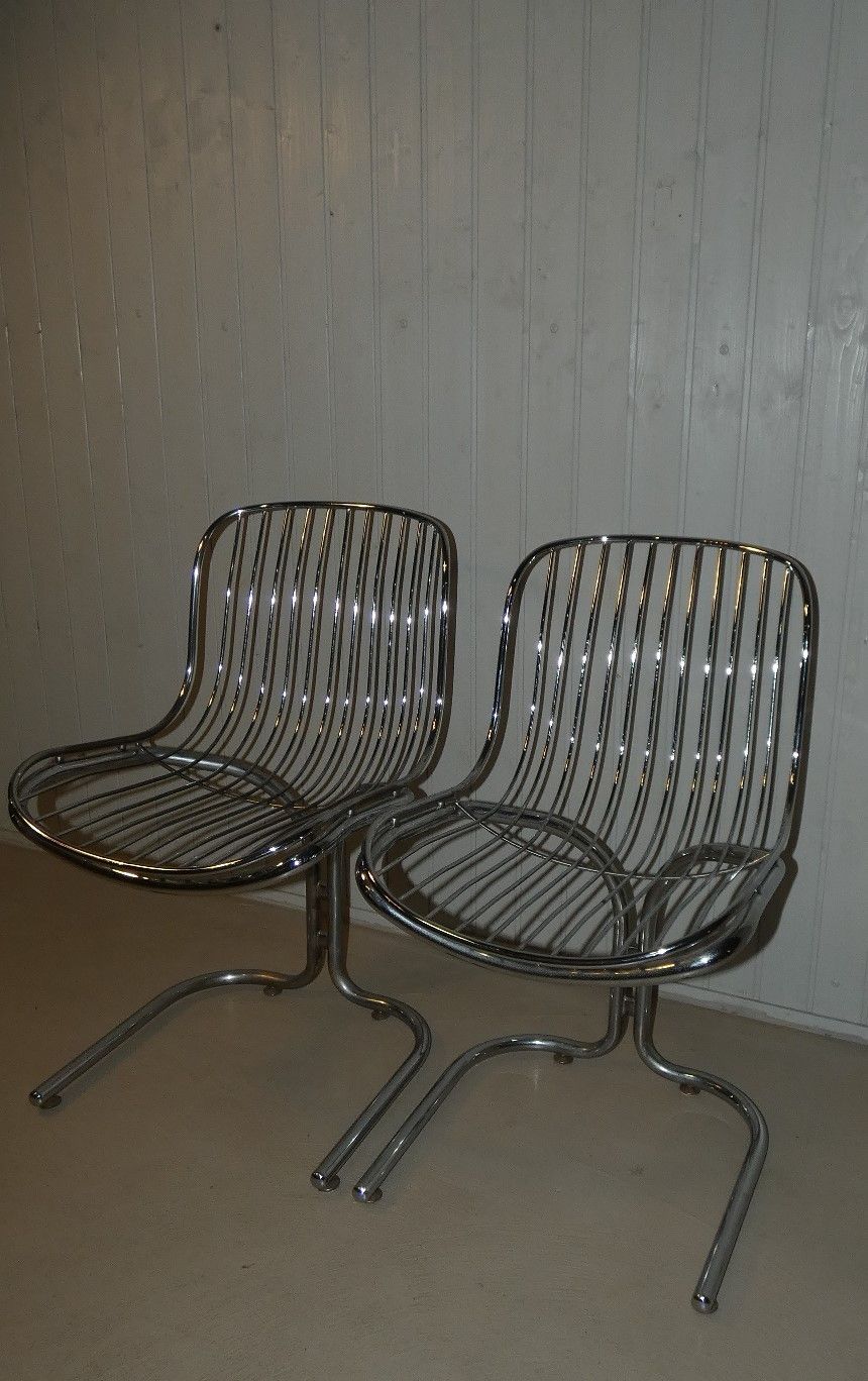 Italian Radiofreccia Chairs By Gastone Rinaldi For Rima, 1970s, Set Of 2 photo vinterior