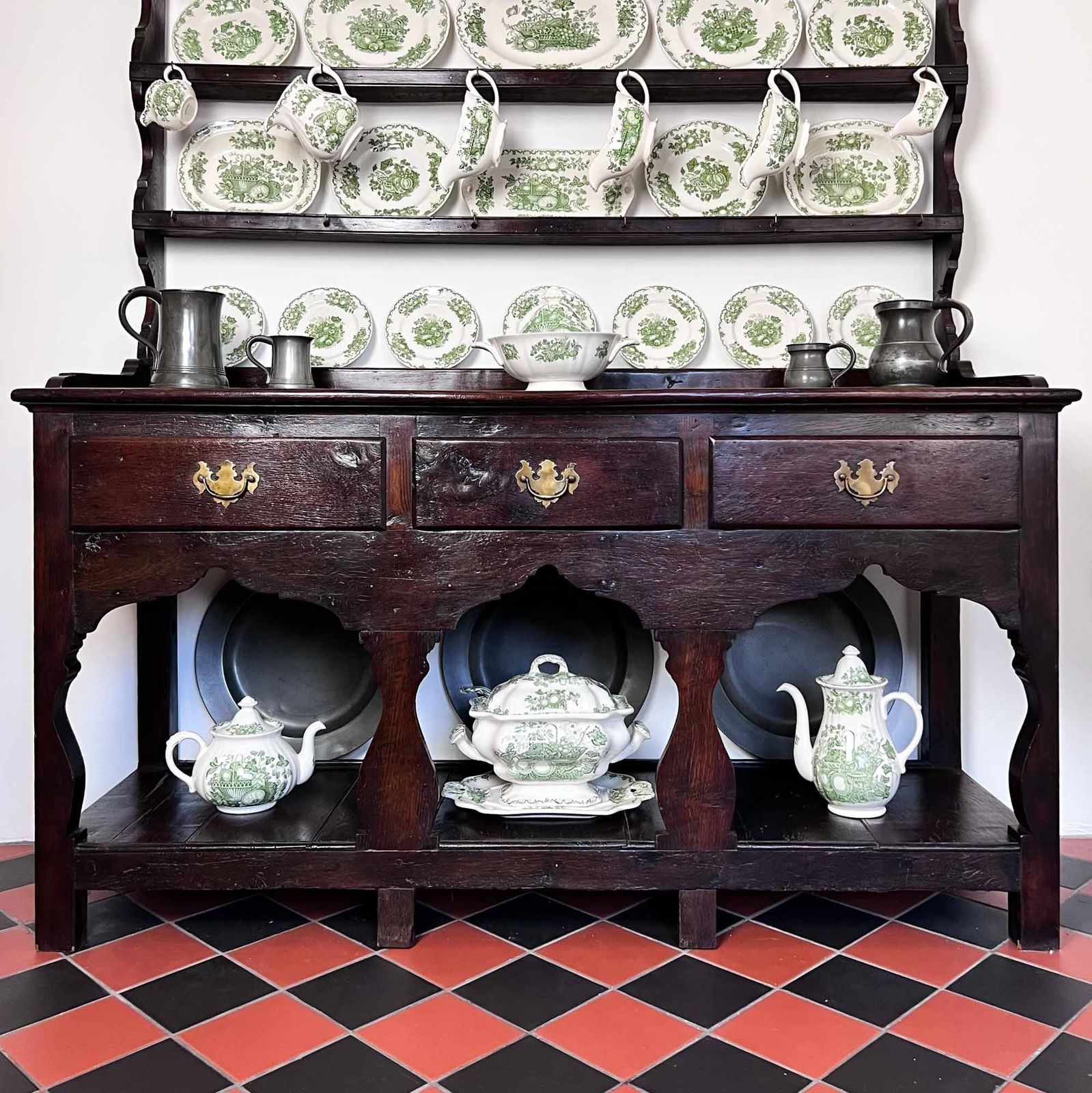 18th Century Welsh Oak Potboard Dresser photo Furniture