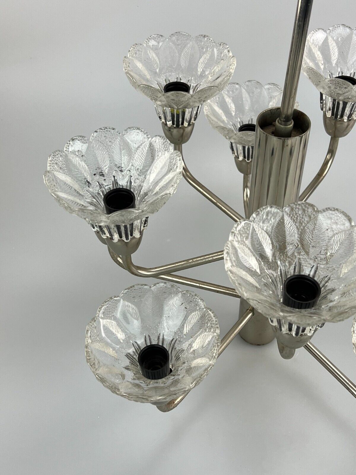 60s 70s Lamp Fixture Ceiling Lamp Chandelier Chandelier Glass Space Age photo 348.0