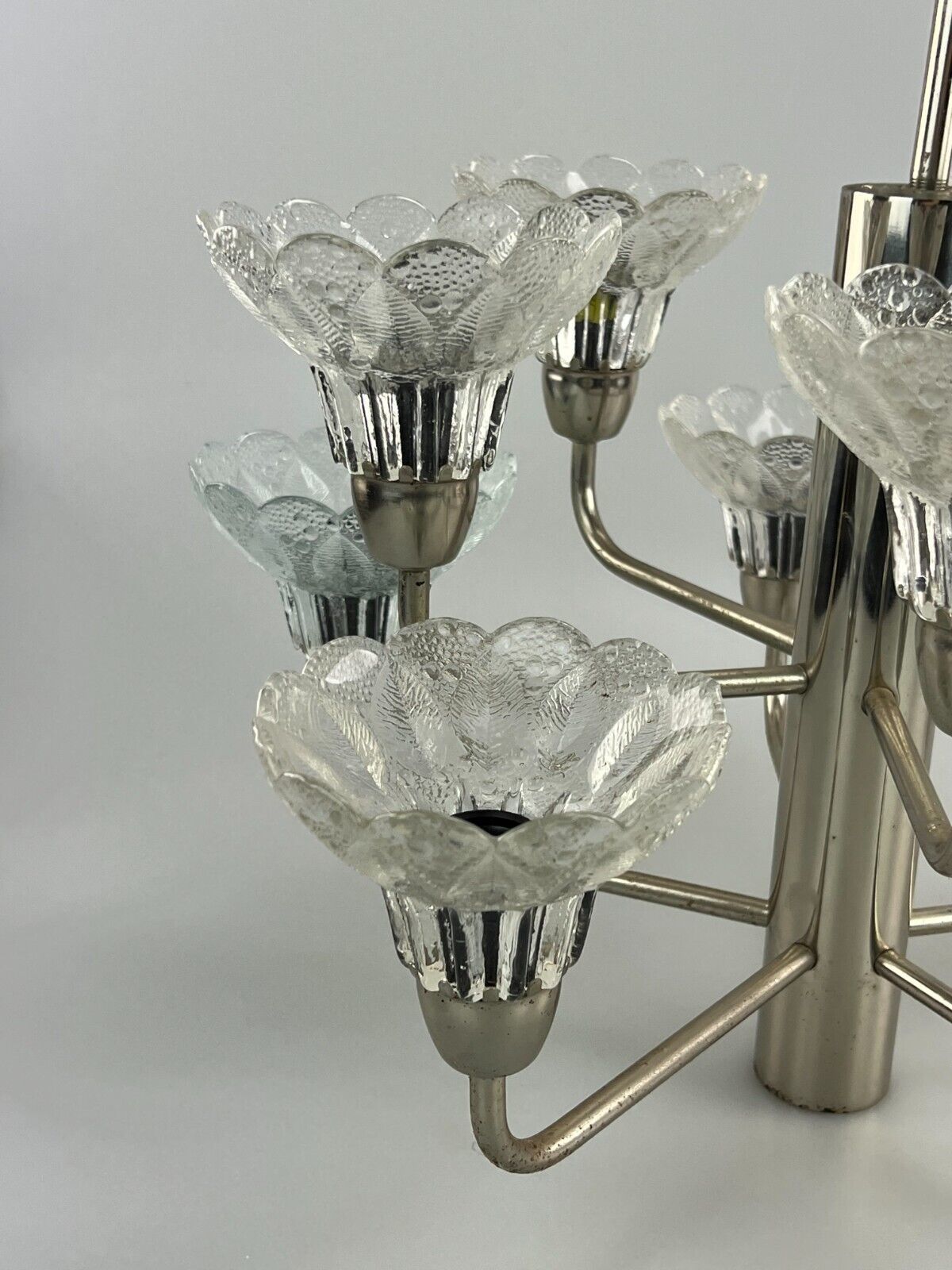 photo furniture 60s 70s Lamp Fixture Ceiling Lamp Chandelier Chandelier Glass Space Age