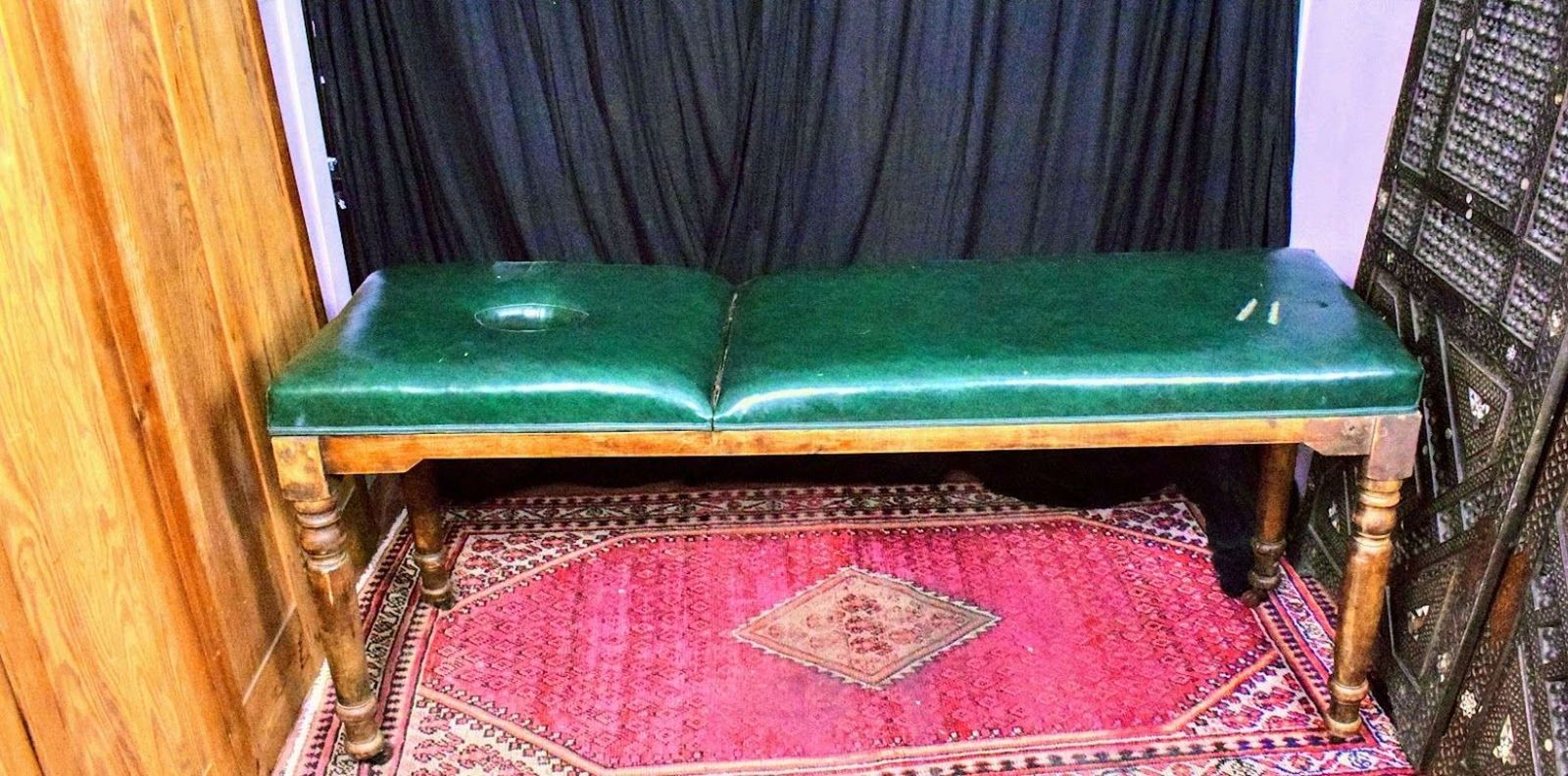 Edwardian W.H.Bailey And Sons Mahogany Medical Examiners Couch photo for sale