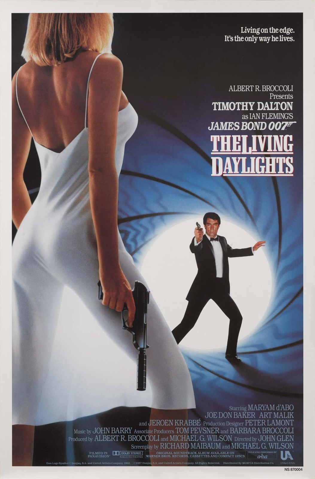 Original Us Film Poster For The 1987 Bond Film photo Art
