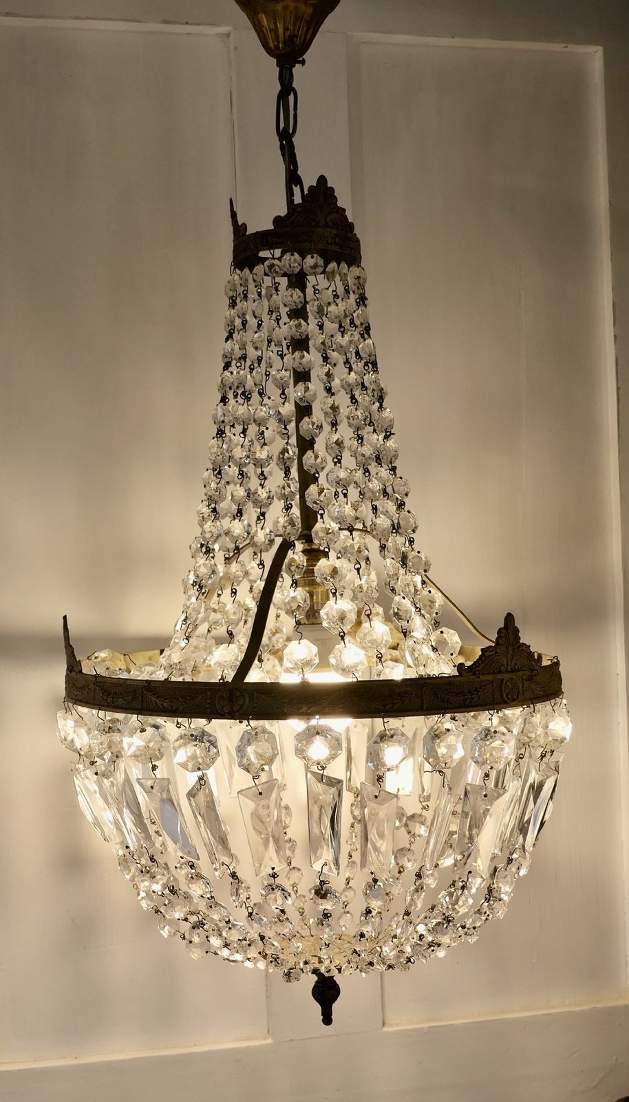 Large French Empire Style Tent Chandelier photo furniture
