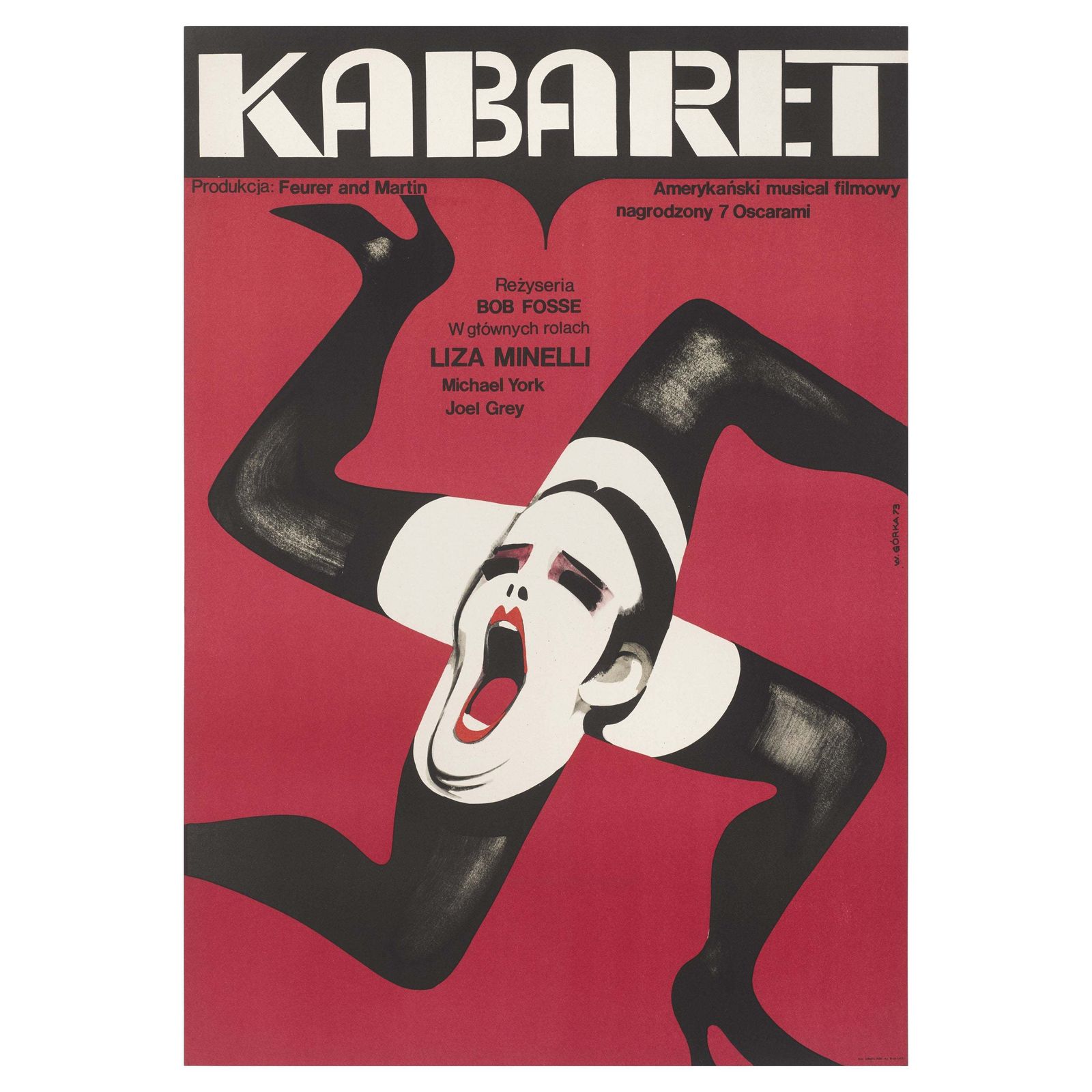 Original Polish Film Poster For Cabaret Kabaret