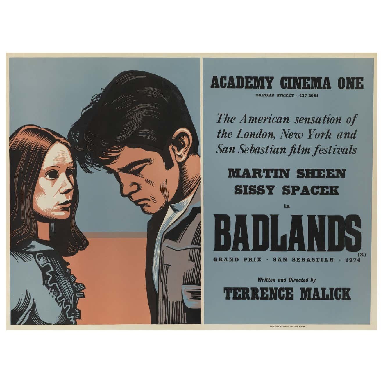 Original British Film Poster For The Badlands 1974