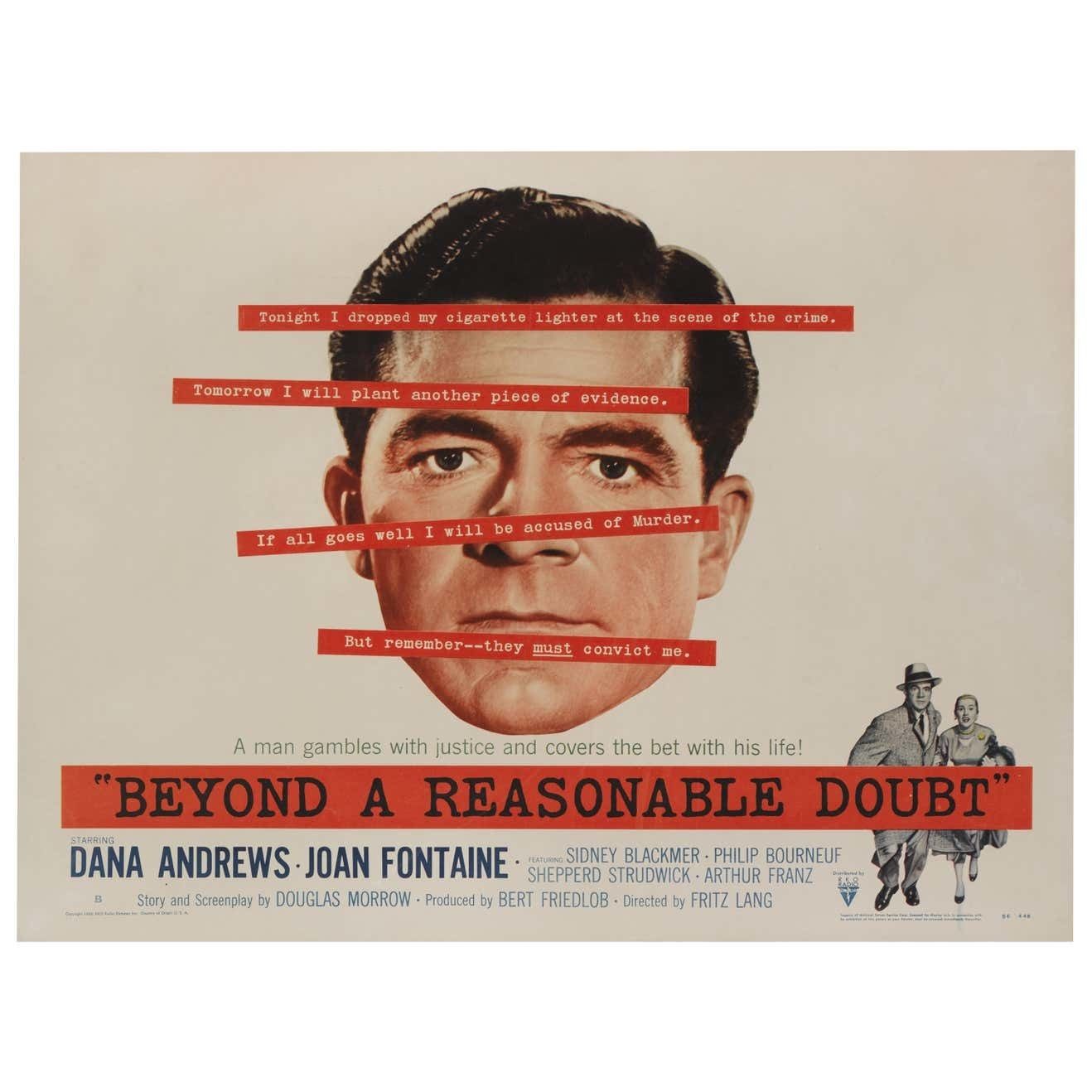 Original Us Style B Film Poster For The 1956