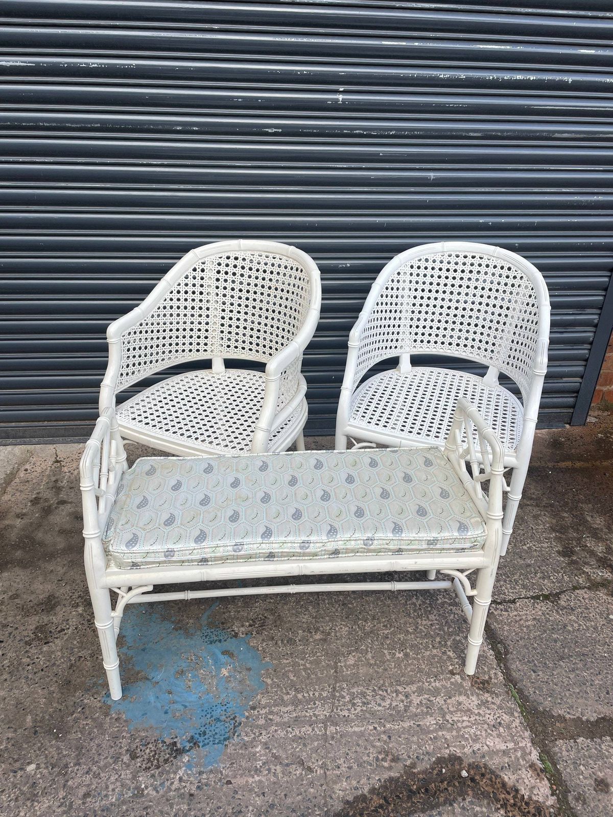 Pair Of Faux Bamboo Chippendale Style Chairs Tub Chairs photo vinterior