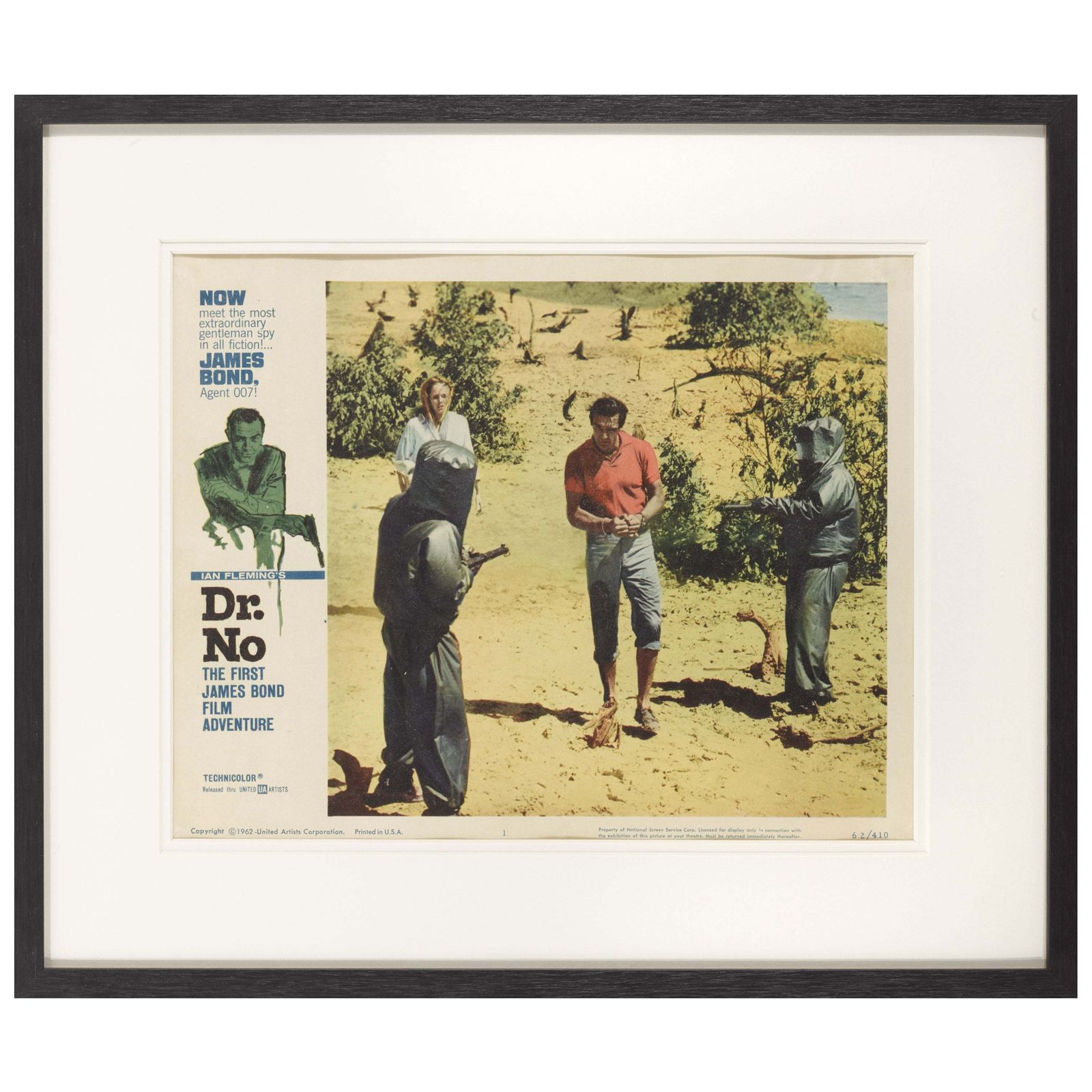 Original Us Lobby Card For The First James Bond Film DR. No