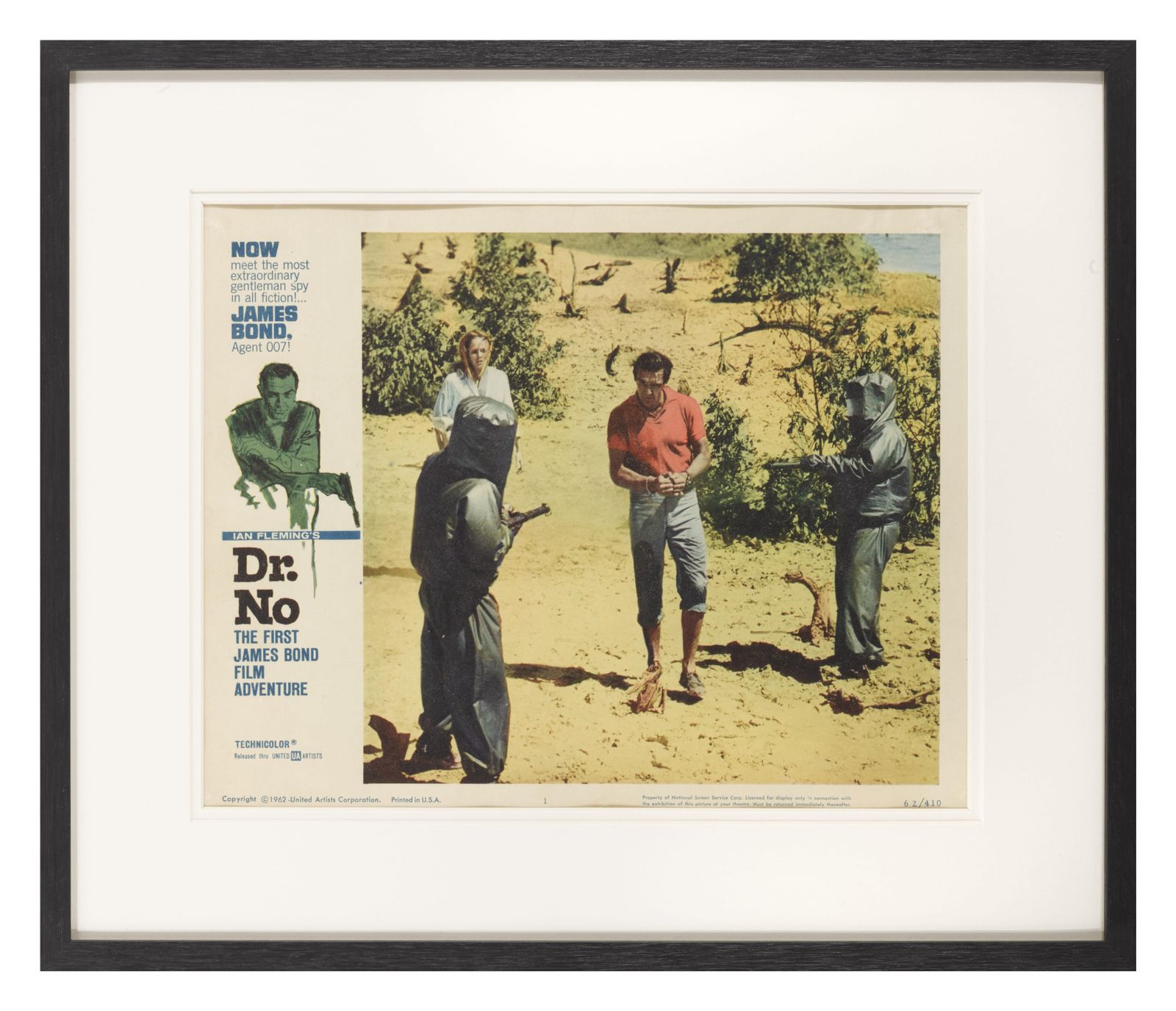 Original Us Lobby Card For The First James Bond Film DR. No photo for sale