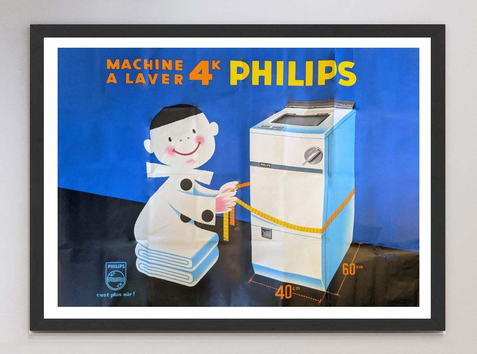 Philips   Machine A Laver Original Vintage Poster photo furniture