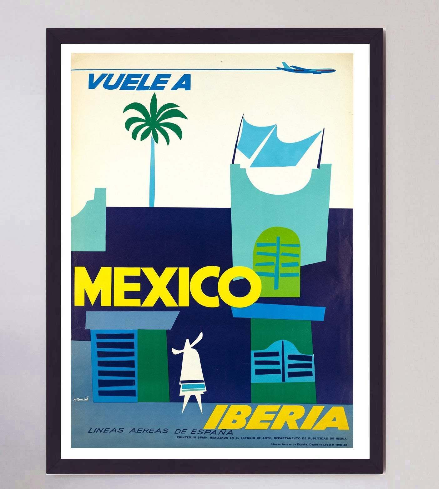 Iberia   Mexico Original Vintage Poster photo furniture