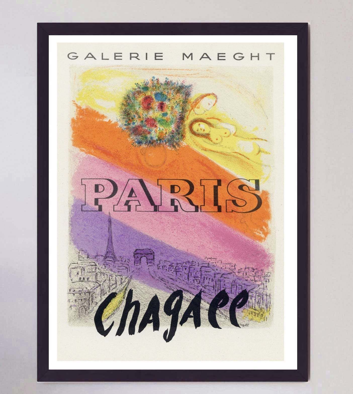 Marc Chagall   Paris Original Vintage Poster photo furniture