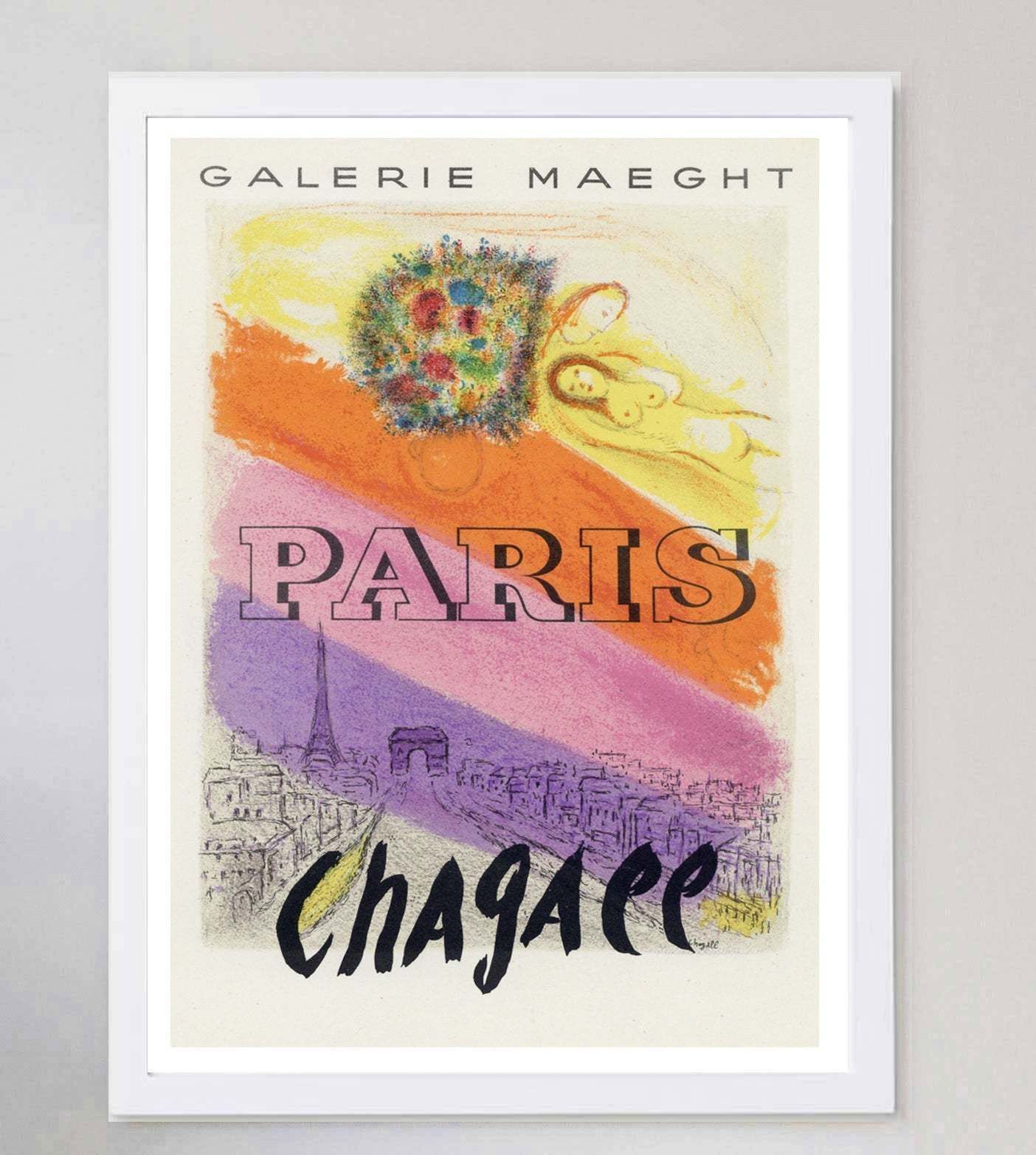 Marc Chagall   Paris Original Vintage Poster photo for sale