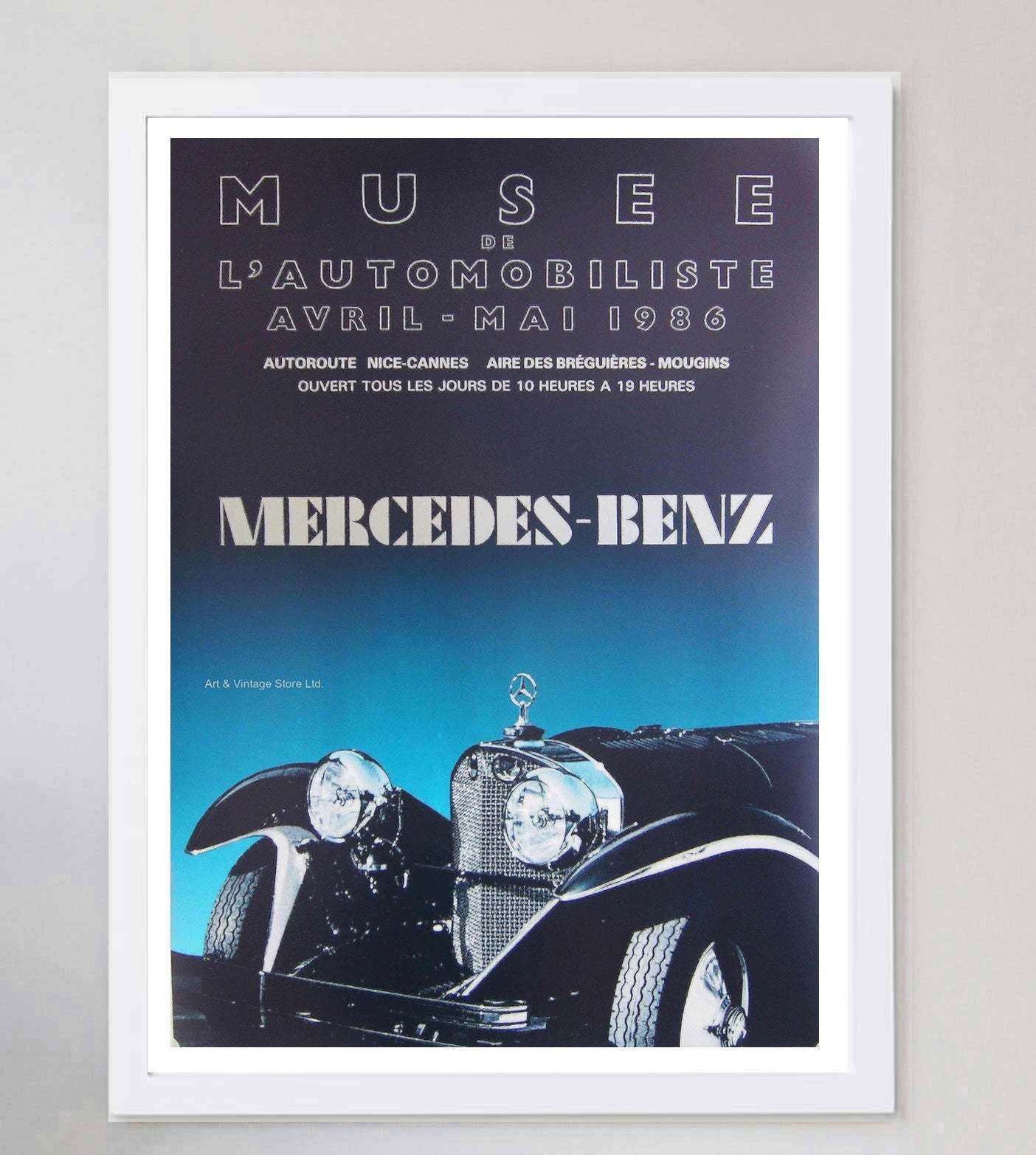 Mercedes Benz Original Vintage Poster photo for sale