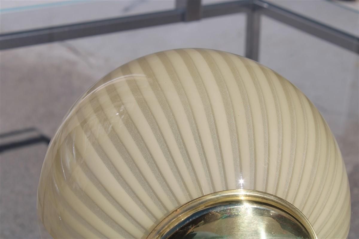 Veart Round Wall Light Gold Murano Glass Brass Parts 1970s Italy photo vintage