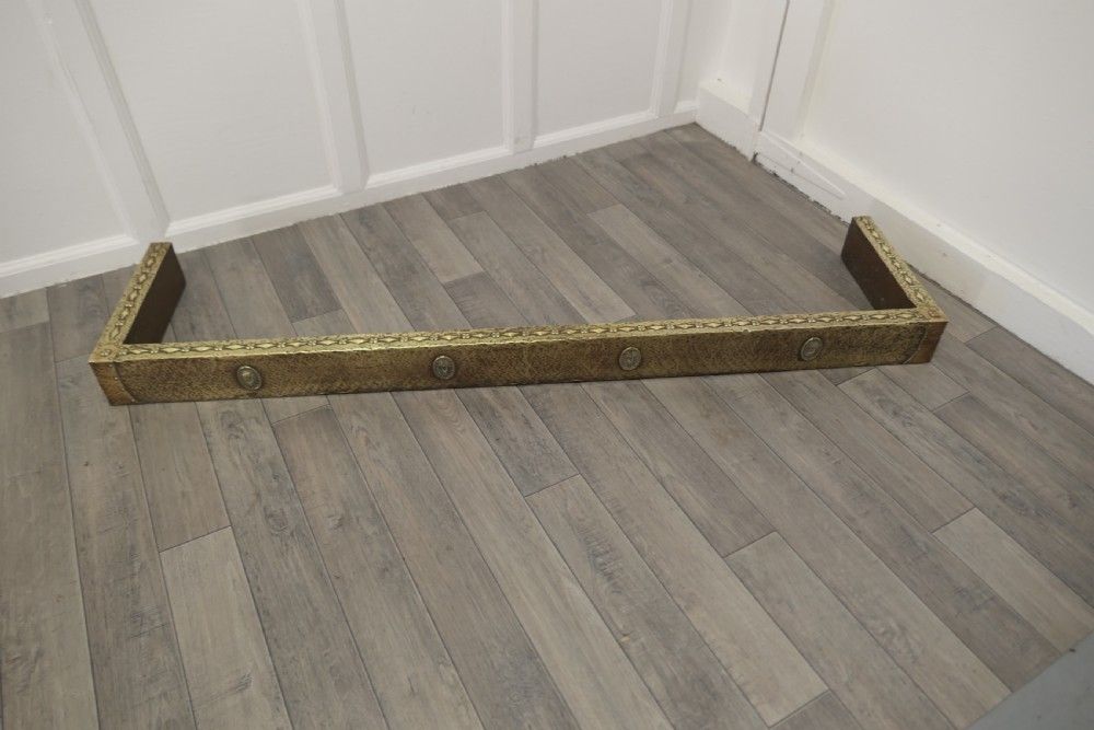 Long Arts And Crafts Beaten Brass Fender photo furniture