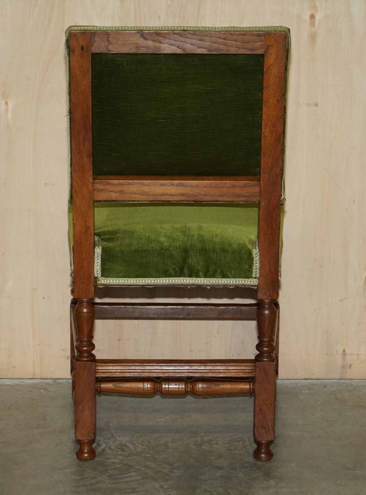 1250.0 Fine Antique Victorian Original Stamped Edward And Roberts Green Desk Office Chair photo