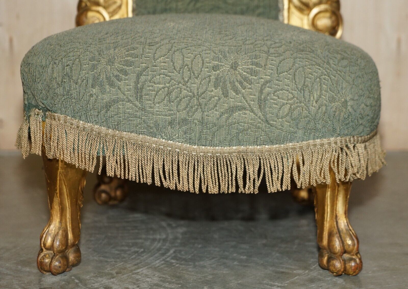 photo furniture Important 18th Century Circa 1740 Hand Carved Italian Giltwood Tete A Tete Sofa