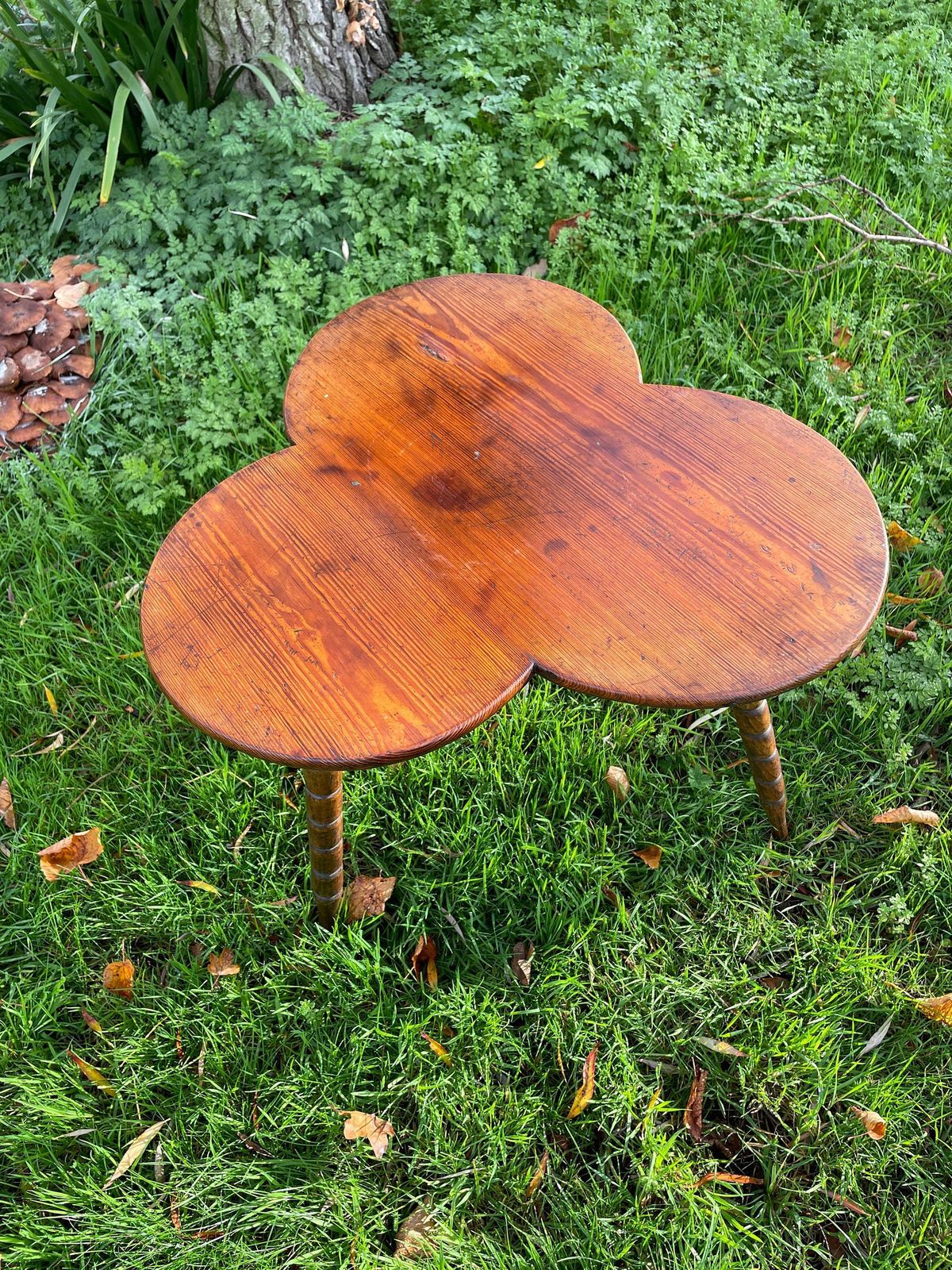 Irish Clover Gypsy Table In Fruitwood Bohemian/Eclectic photo buy