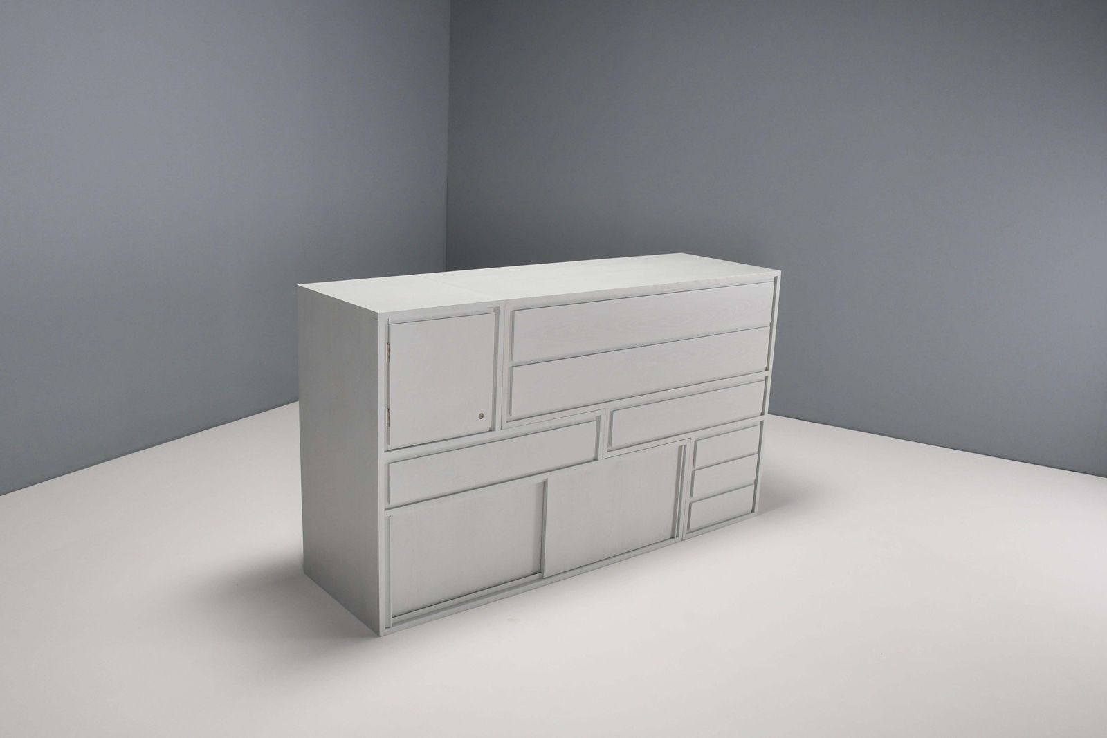 Rare Transformable ‘Kaidan’ Cabinet By Kazuhide Takahama For Gavina, Italy 1962 photo Furniture