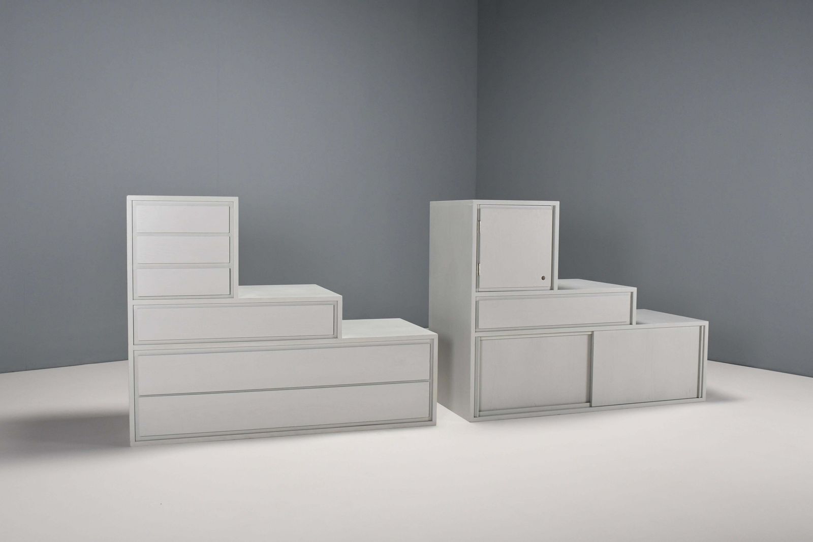 Rare Transformable ‘Kaidan’ Cabinet By Kazuhide Takahama For Gavina, Italy 1962 photo 24962.44