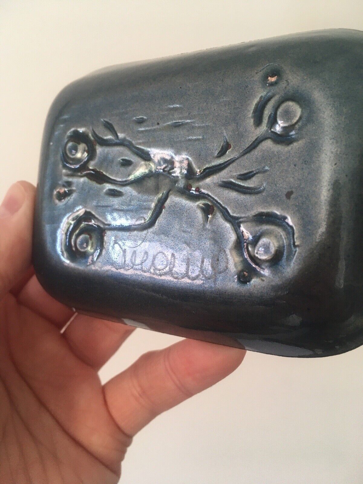 60's Modernist Laurana Rame D'arte Italy Franco Bastianelli Enamel Pin Dish 70's photo buy
