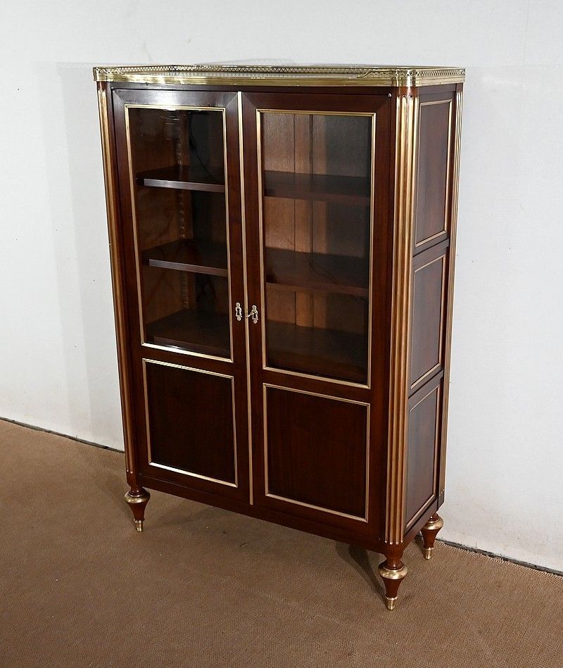 Mahogany Bookcase, Louis XVI Style – 19th Century photo for sale