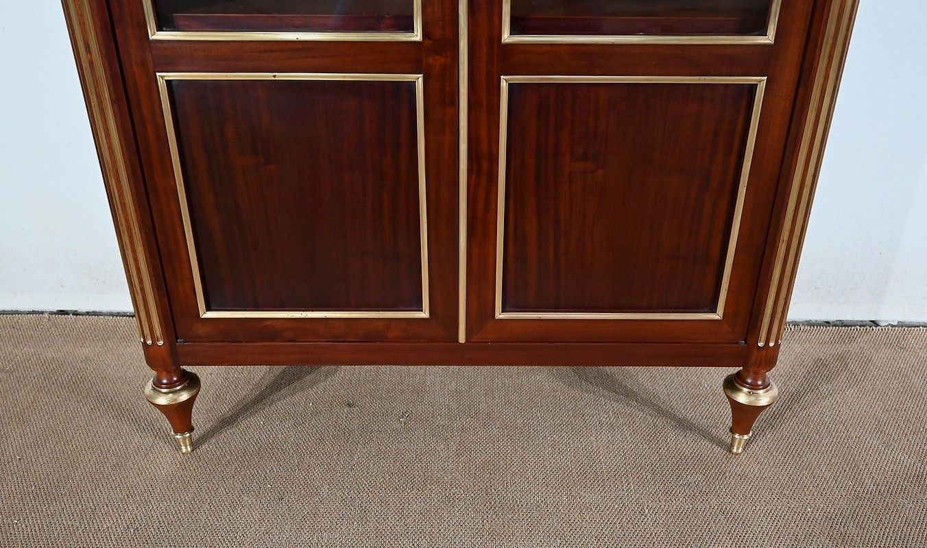 Furniture Mahogany Bookcase, Louis XVI Style – 19th Century photo