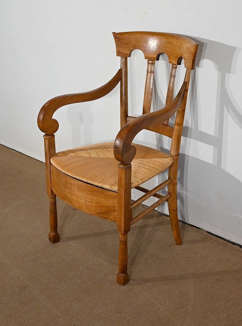 Armchair In Solid Cherry, Empire Period, Early 19th Century photo furniture