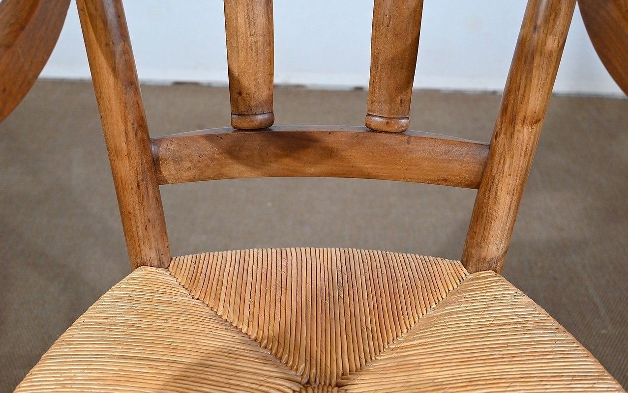 photo for sale Armchair In Solid Cherry, Empire Period, Early 19th Century