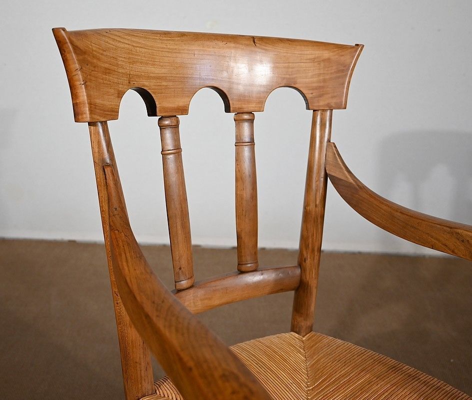 2575.0 Armchair In Solid Cherry, Empire Period, Early 19th Century photo