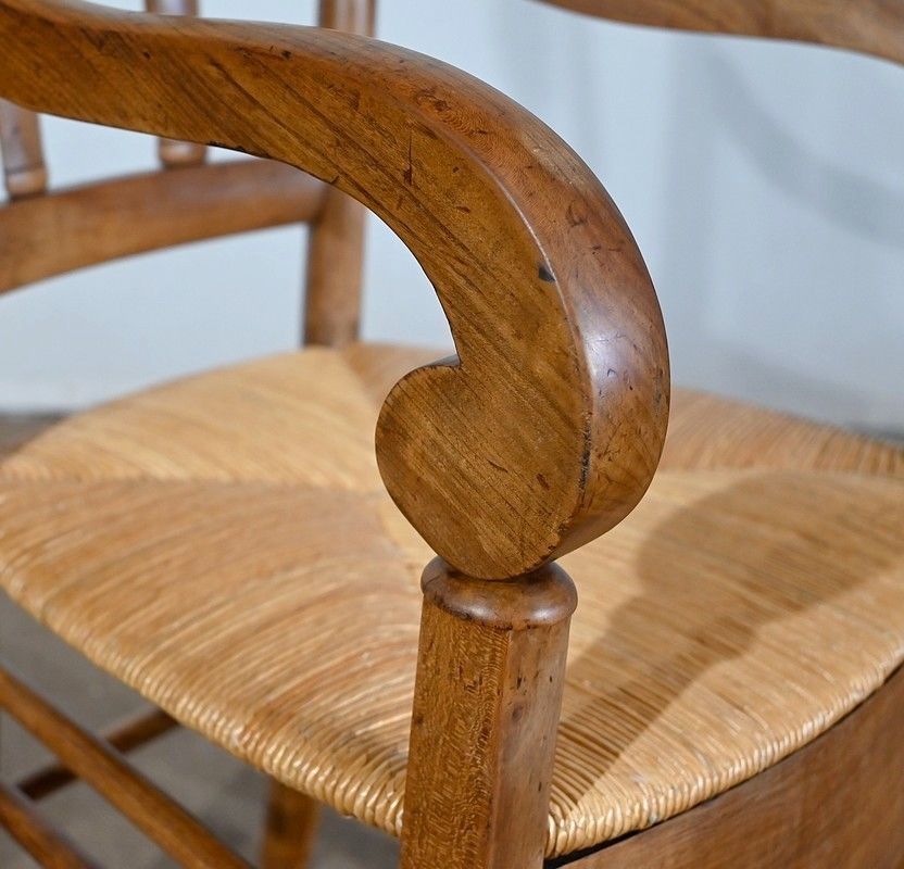 photo buy Armchair In Solid Cherry, Empire Period, Early 19th Century