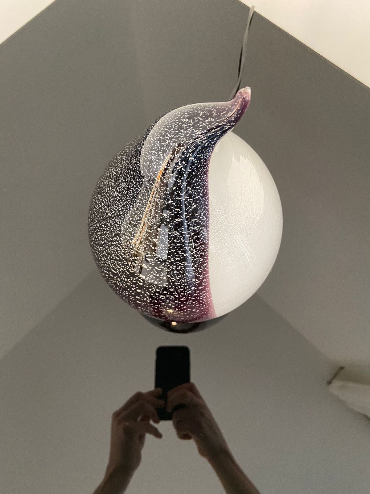Lampada A Forma Di Pinguino In Vetro Di Murano, Italia, Anni '80