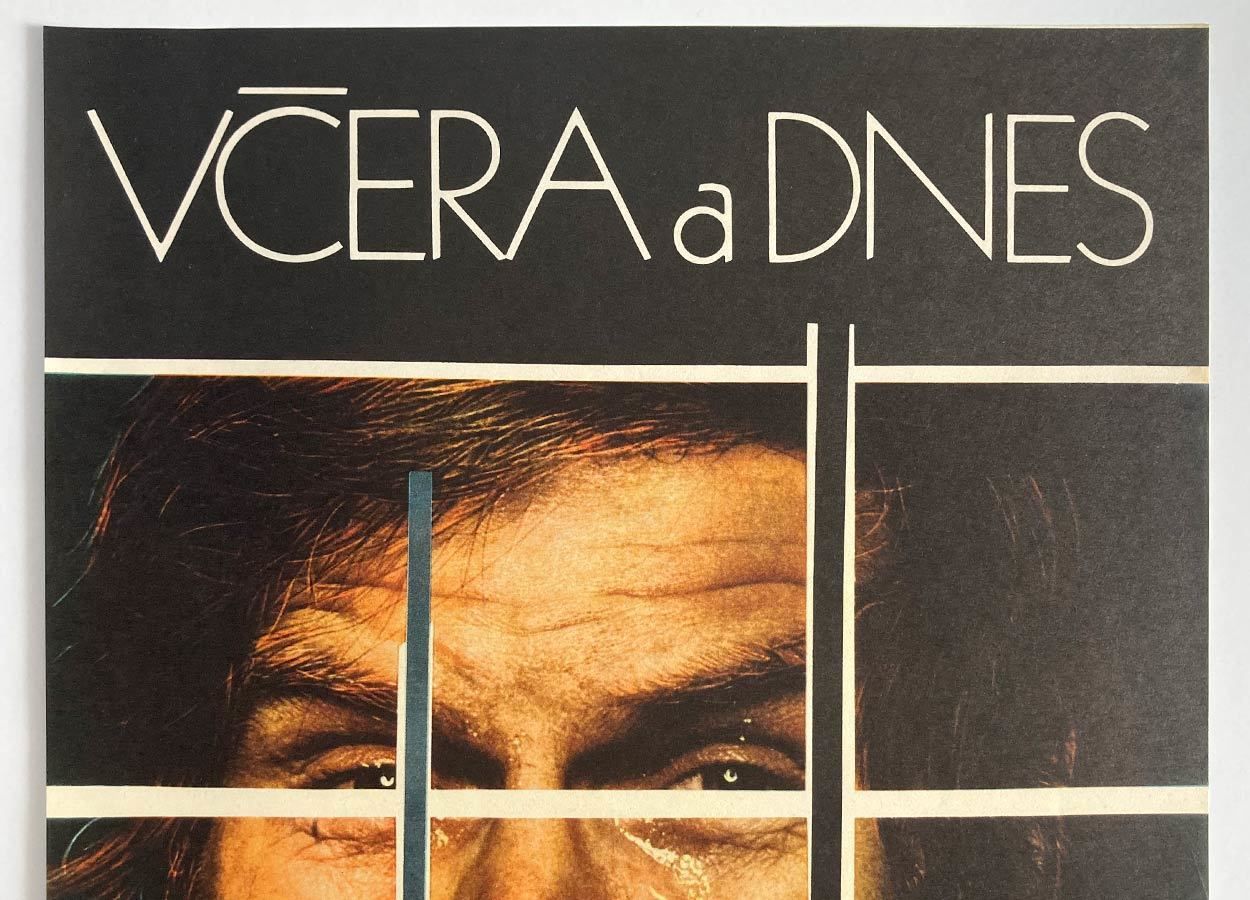 Original Film Poster, Presence, Vladimír Václav Paleček, 1975, Genuine Czech Vintage Print photo furniture