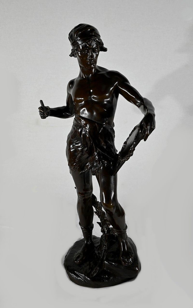 3605.0 Important Bronze “Allegory Of Poetry”, By E. Drouot – 1900 photo