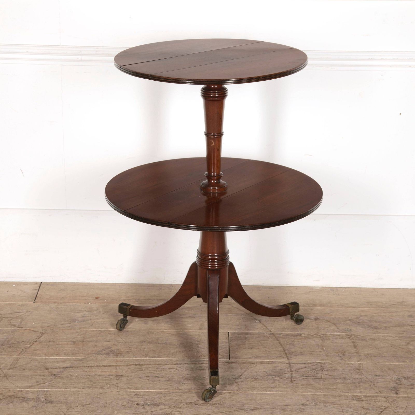 Original Antique 19th Century English Mahogany Dumb Waiter, Table photo furniture