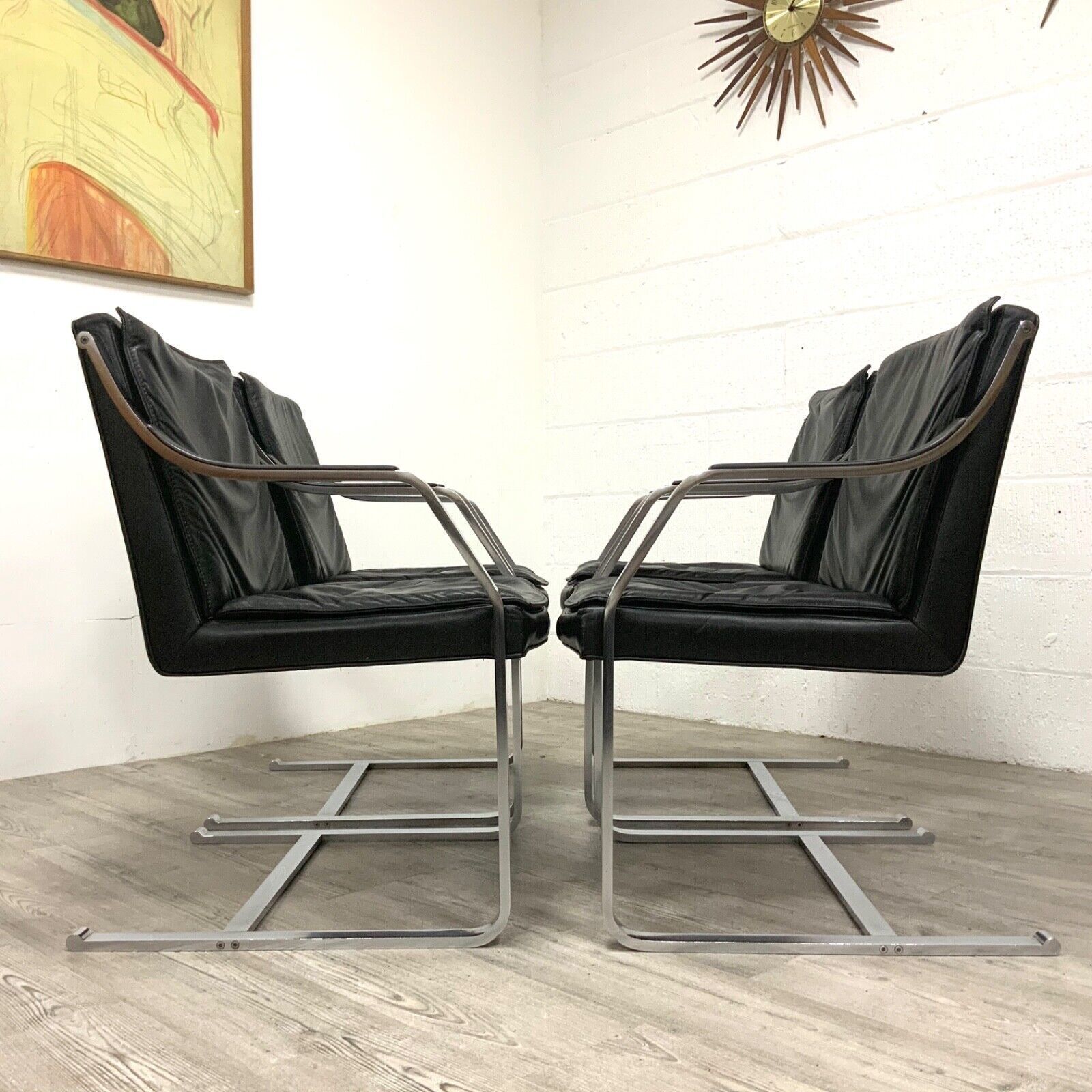 Leather Office Chair Designed By Rudolf Glatzel For Walter Knoll 1970s Set Of 4 photo furniture