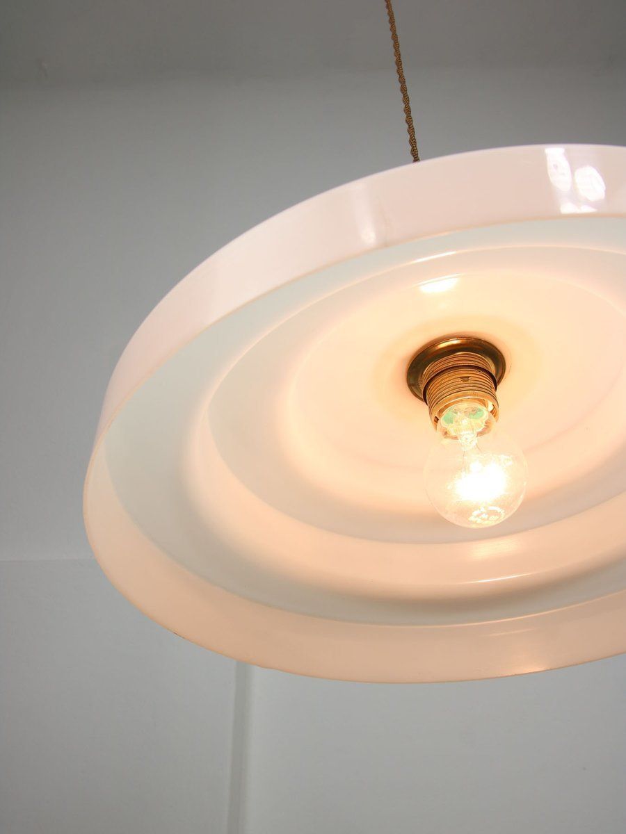 Mid Century Cascade Brass And Acrylic Glass Pendant Lamp photo Lighting