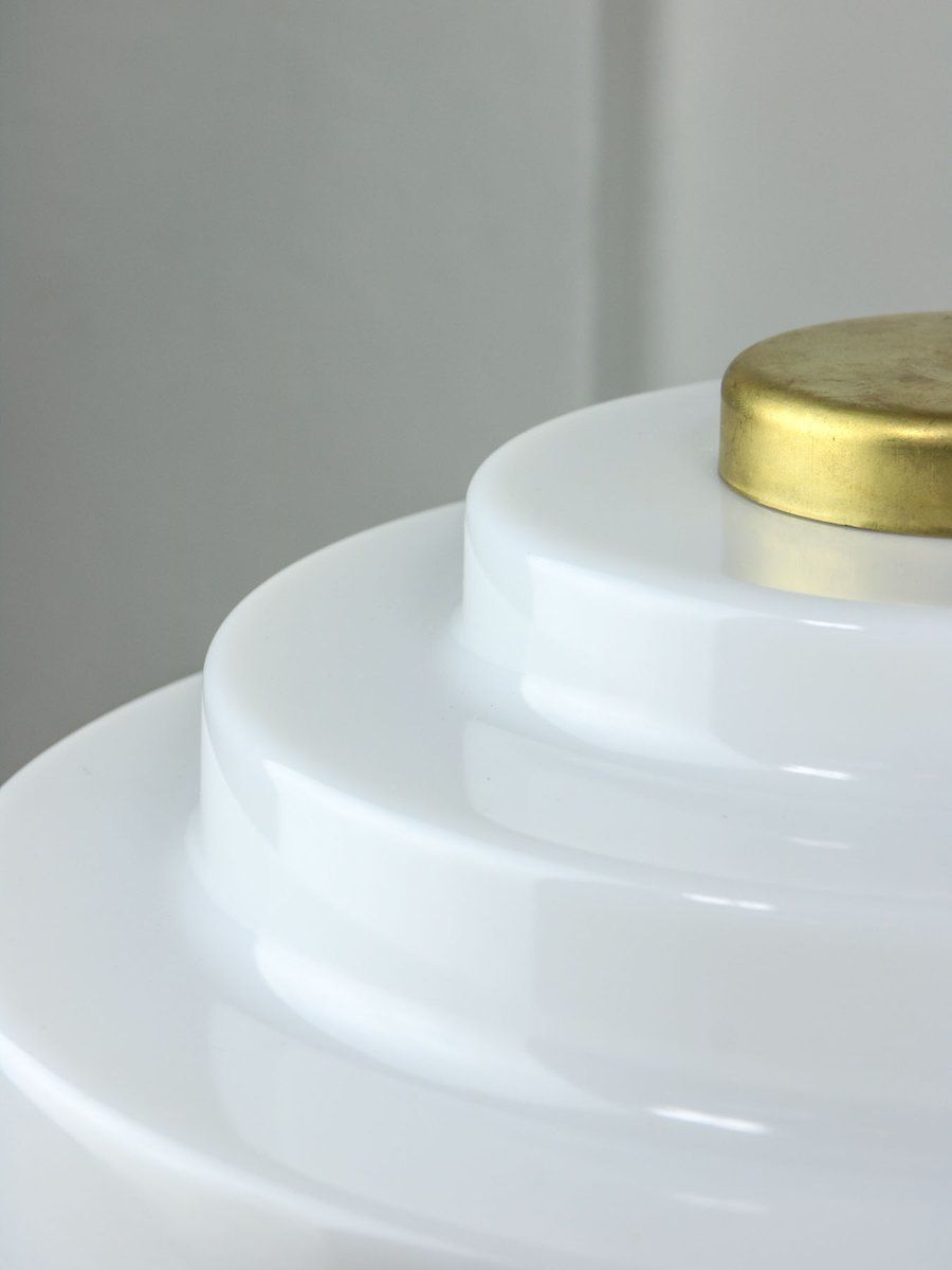 photo furniture Mid Century Cascade Brass And Acrylic Glass Pendant Lamp