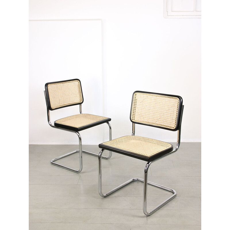 photo for sale Vintage Black B32 Cesca Chair By Marcel Breuer, 1990s