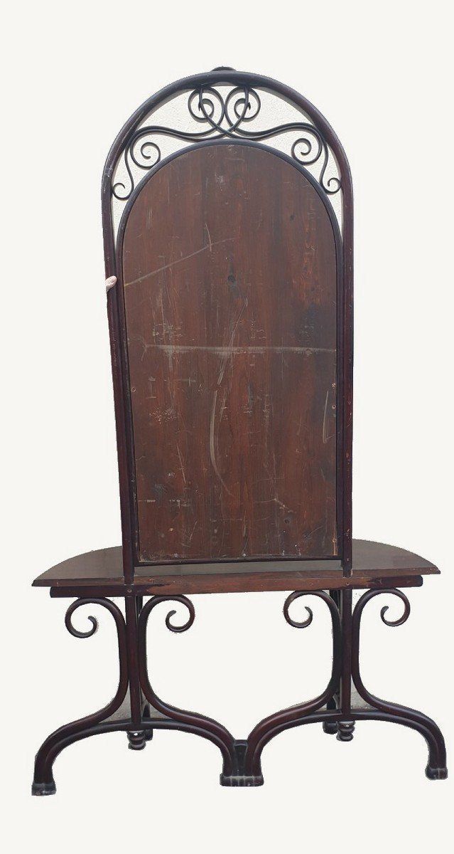 photo for sale Att. In Thonet, Console With Large Mirror, Late Nineteenth Early Twentieth Century