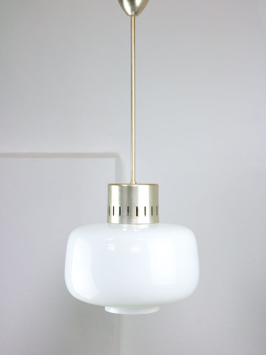 Mid Century Opaline Pendant Lamp