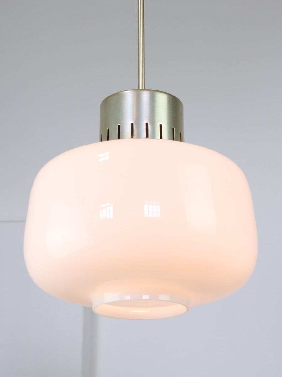 Mid Century Opaline Pendant Lamp photo Lighting
