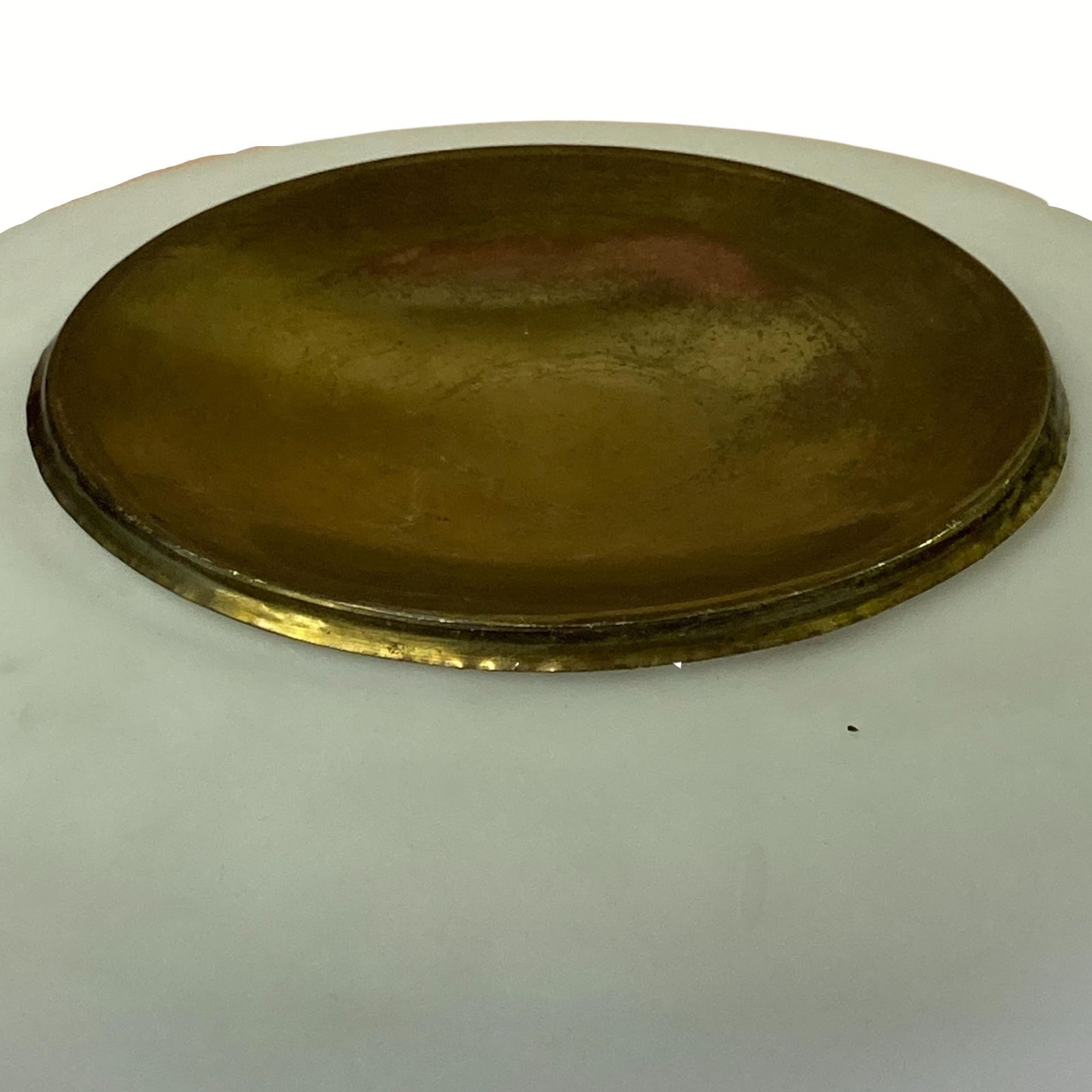 Patinated Brass Art Deco Low Floor Lamp, 132cm photo vintage